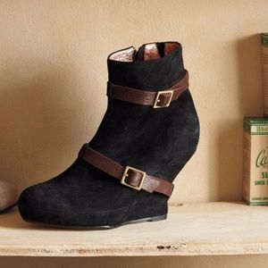 Anthropologie Wrapped Wedge Booties,Org.358.00 New